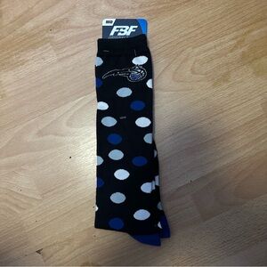 Brand New Orlando Magic Women's Polka Dot Knee High Socks - Black and Blue
